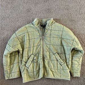 Forever 21 Olive Quilted Puffer Jacket